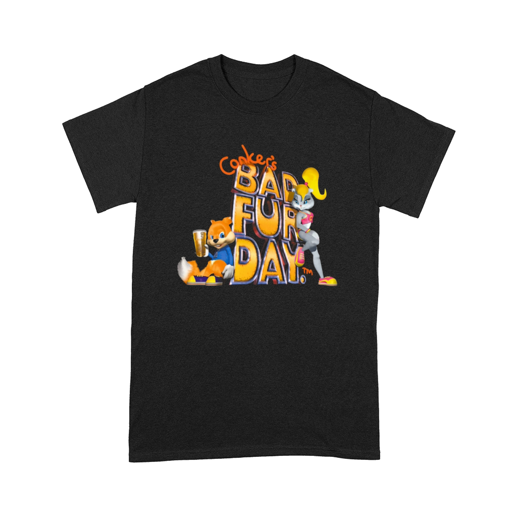 Conker s Bad Fur Day N64 Retro nintendo game fan shirt shirt Comfort T-shirt