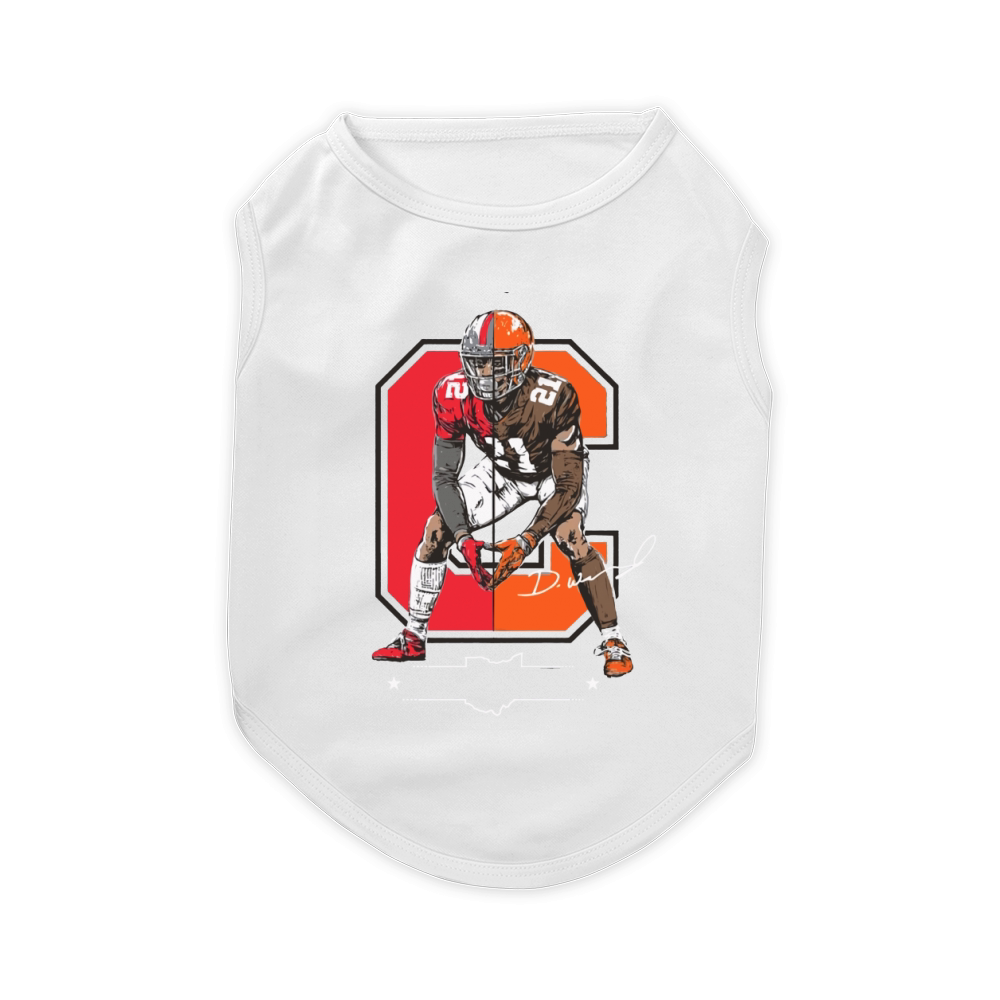 Denzel Ward Columbus to Cleveland Pet T-Shirt