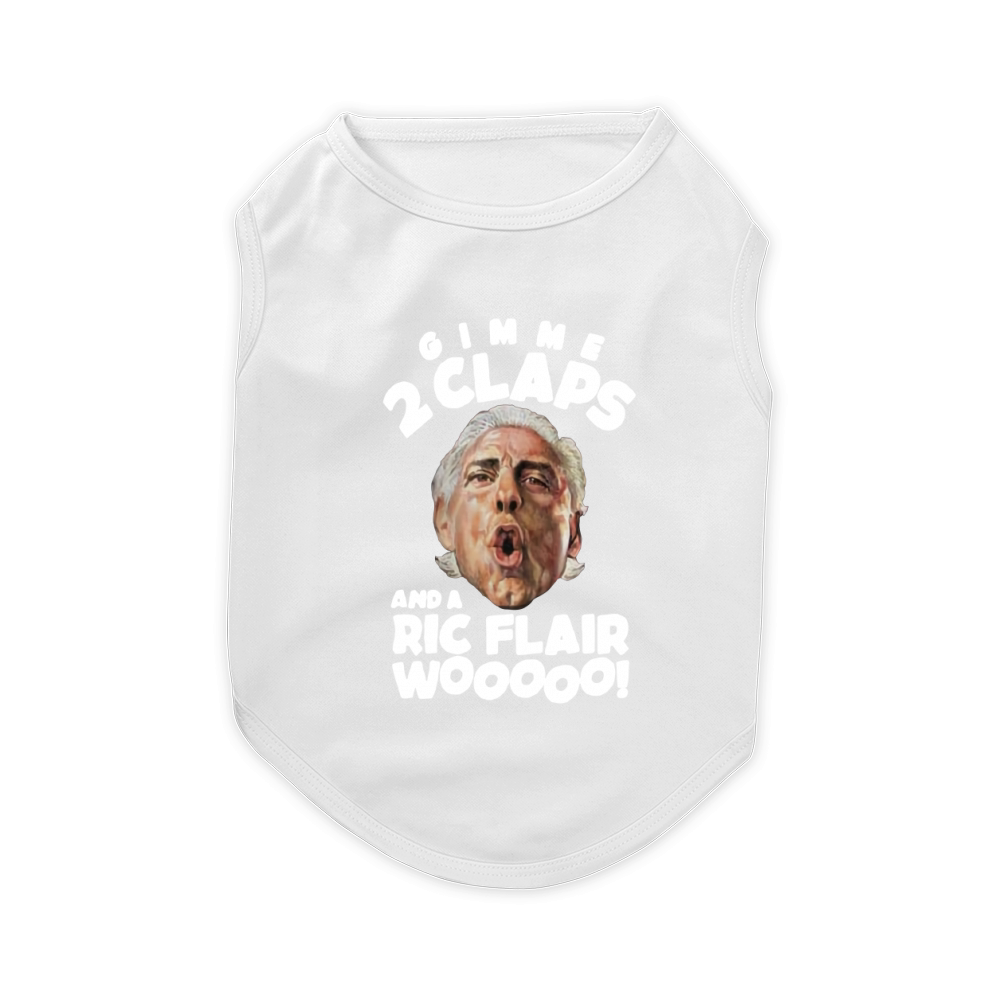 Gimme 2 Claps and a Ric Flair wooo shirt Pet T-Shirt
