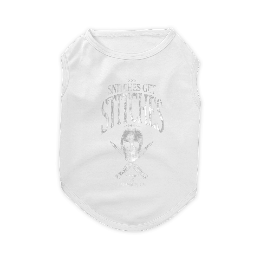 Snitches get stitches Pet T-Shirt