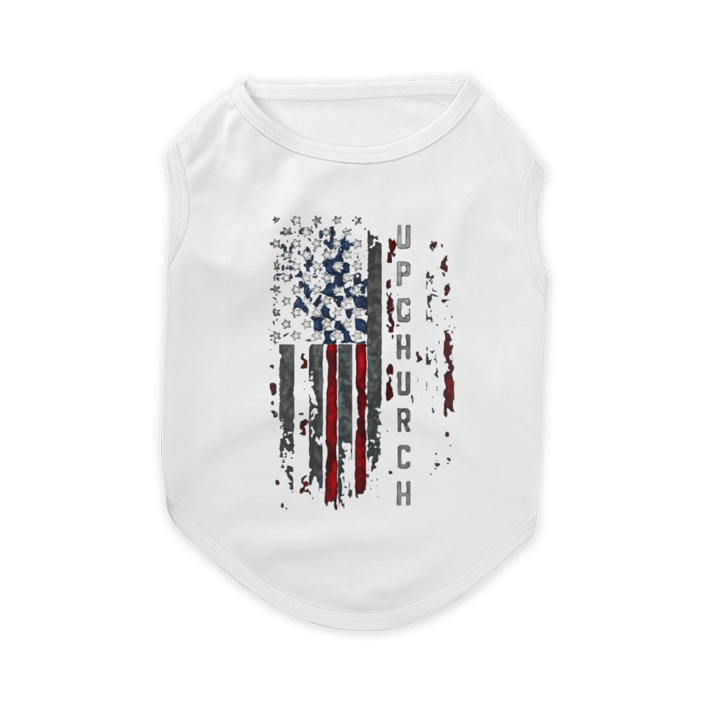 Upchurch Family American Flag Pet T-Shirt