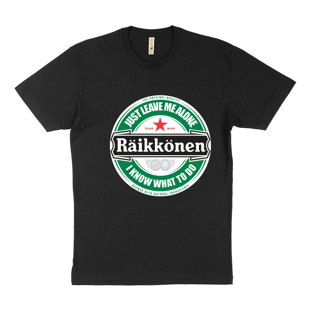 Kimi Raikkonen Leave Me Alone Circular Logo (I Know What I'm Doing) Sustainable T-Shirt