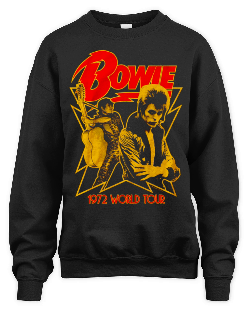 1972 World Tour David Bowie Unisex Premium Crewneck Sweatshirt