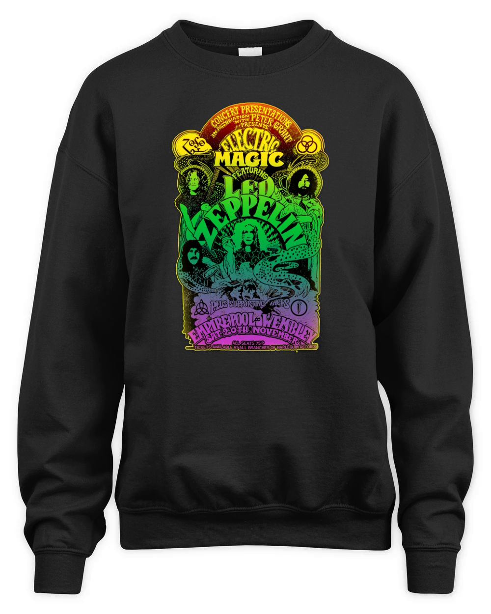 Electric Magic Led Zeppelin Unisex Premium Crewneck Sweatshirt