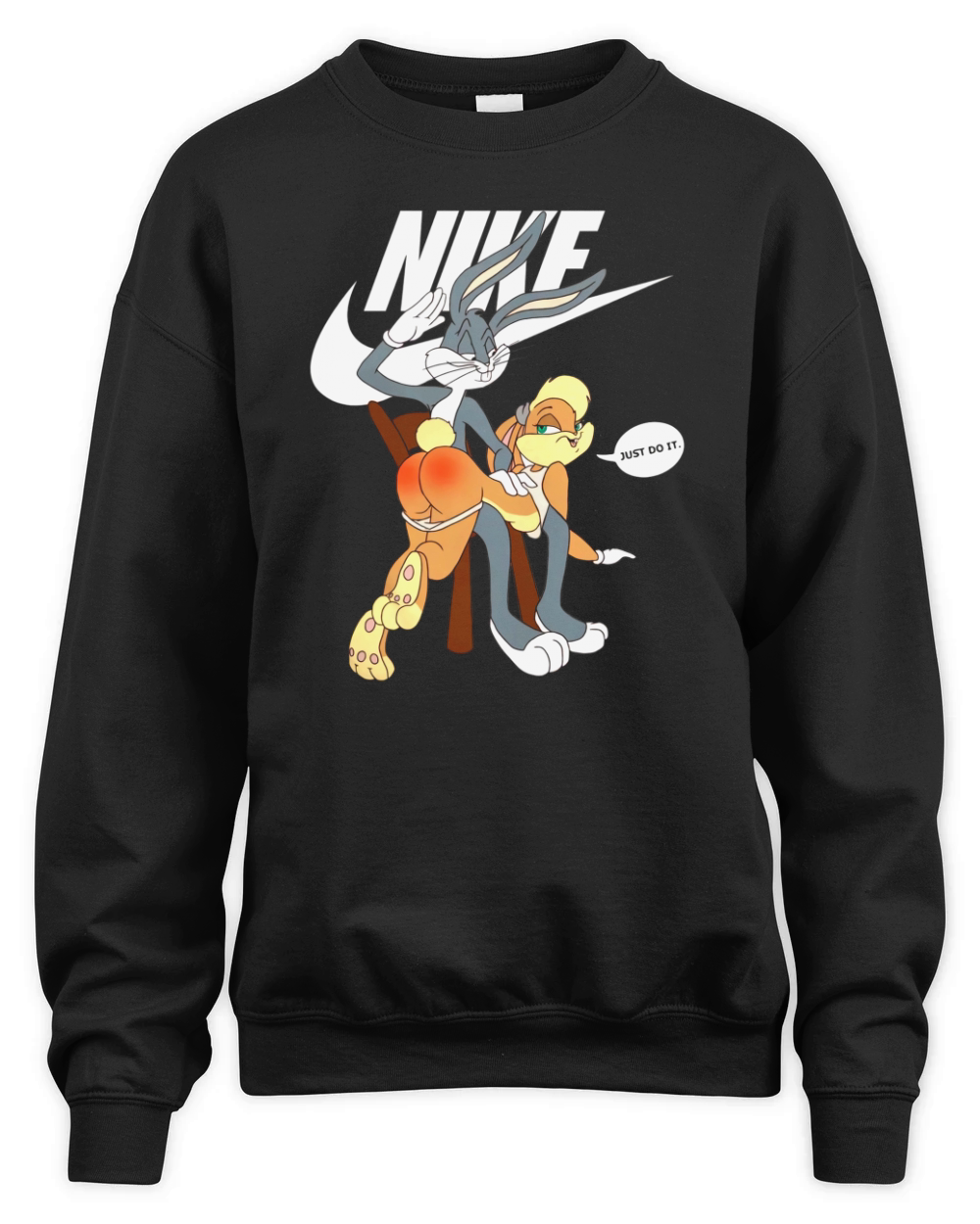 Nike Bugs Bunny Spanking Lola Just Do It Unisex Premium Crewneck Sweatshirt