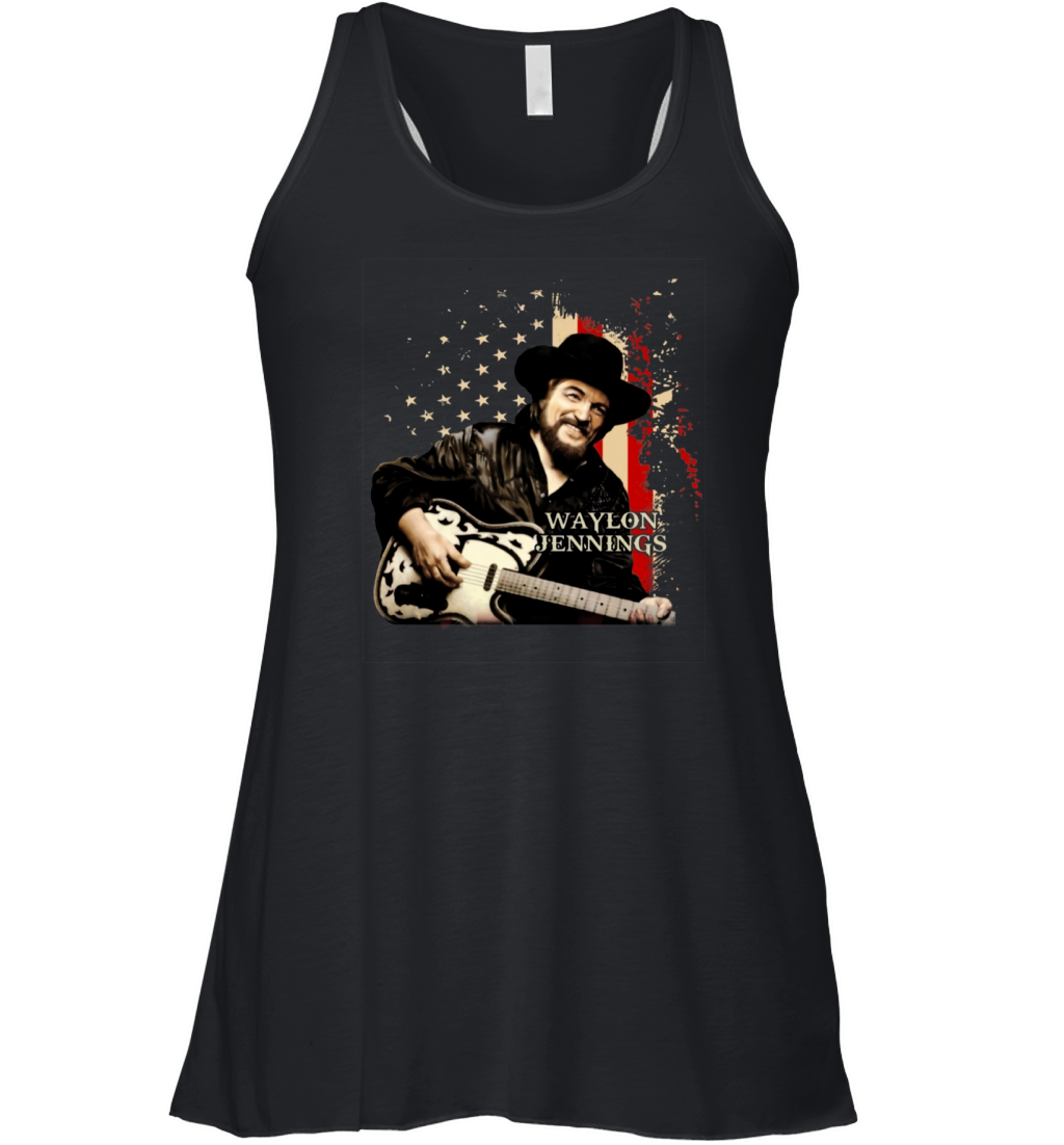 Waylon Jennings america Women's Flowy Tank Top