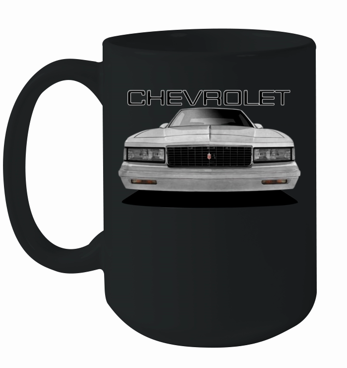 1980s Chvy Monte Carlo LS Front White Ceramic Mug