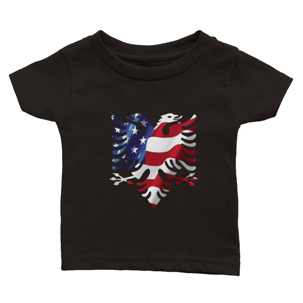 Albanian American Eagle T-Shirts Classic Baby Crewneck T-shirt