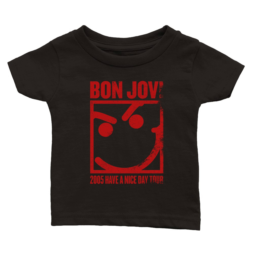 Bon Jovi 2005 Have A Nice Day Tour T-Shirt Classic Baby Crewneck T-shirt
