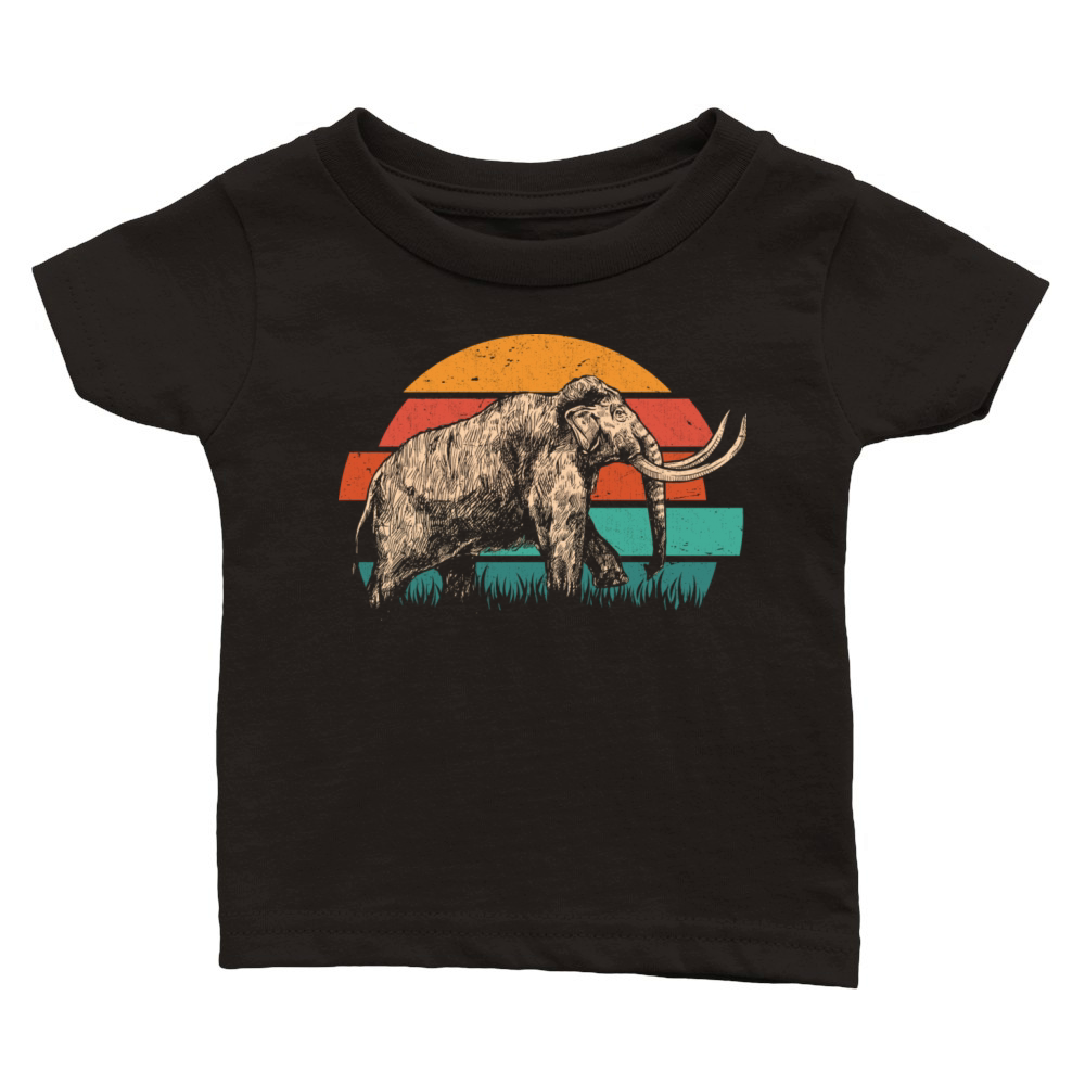 Vintage Mammoth Retro Classic Baby Crewneck T-shirt