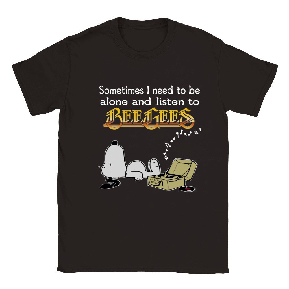 Sometimes I need to be alone and listen to Bee Gees Classic Kids Crewneck T-shirt