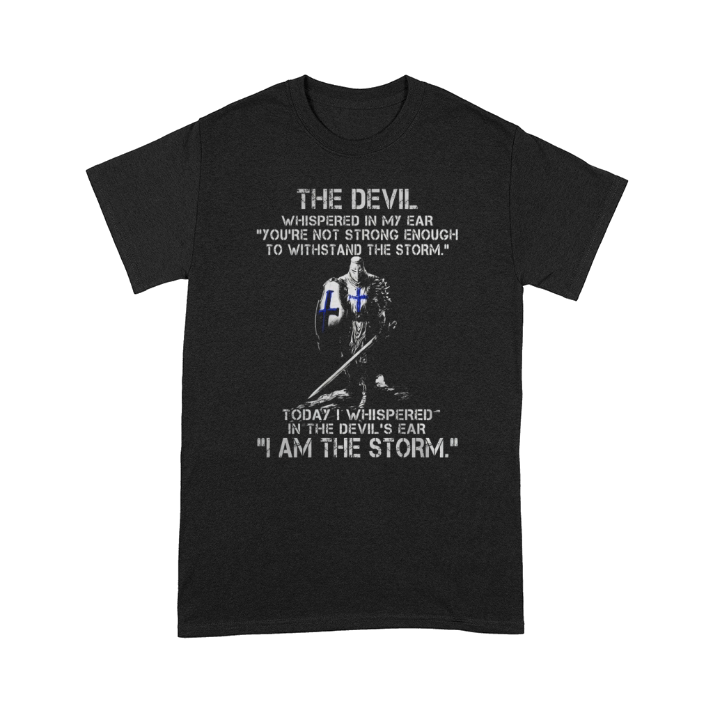 Warrior Shirt - I AM THE STORM - KNIGHTS TEMPLAR - Warrior Comfort T-shirt