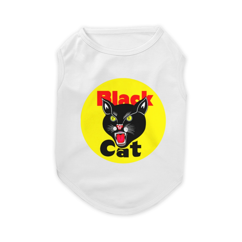Black Cat Fireworks Firecracker T shirt Pet T-Shirt