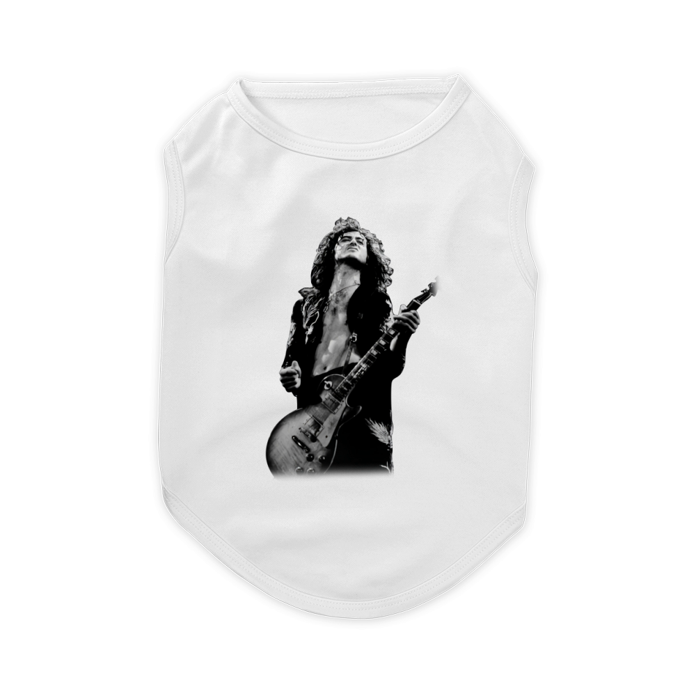 Jimmy Page play guitar shirt Pet T-Shirt