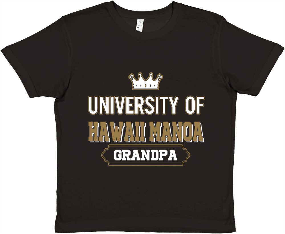 University of Hawaii Manoa Grandpa Great Gift For Grandparents Premium Kids Crewneck T-shirt