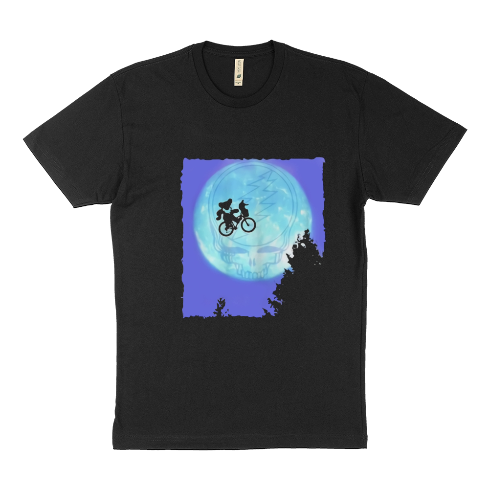 Bear Cycling The Moon Grateful Dead Sustainable T-Shirt