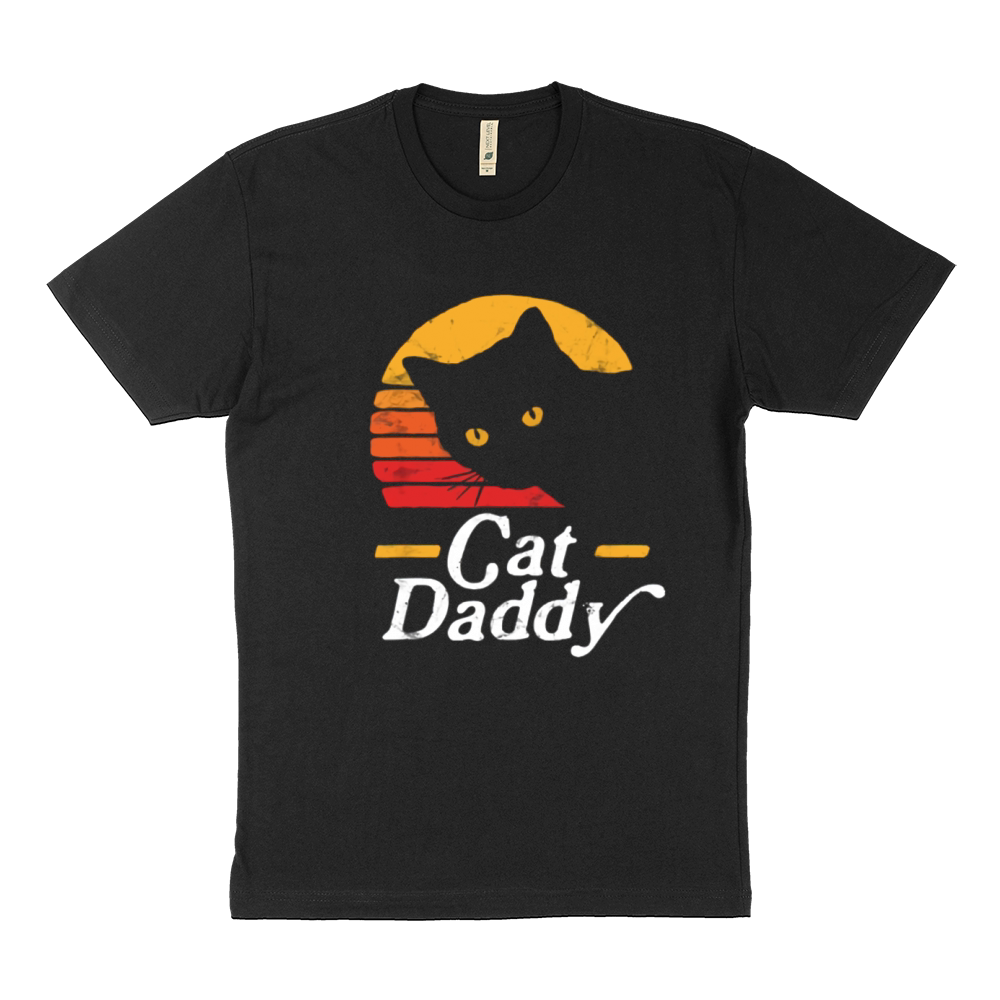 Cat Daddy Retro Vintage Sunset Cat shirt Sustainable T-Shirt