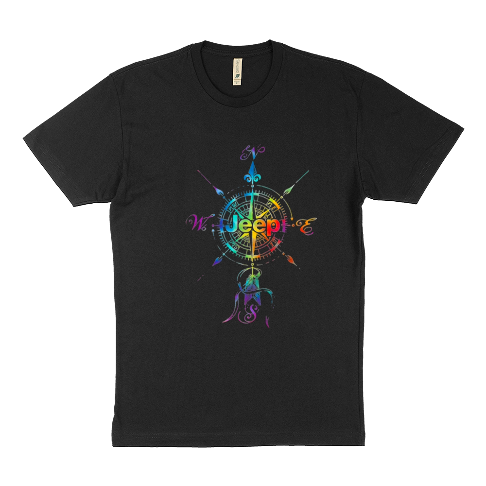 Compass Jeep Rainbow Compass LGBT Pride shirt Sustainable T-Shirt