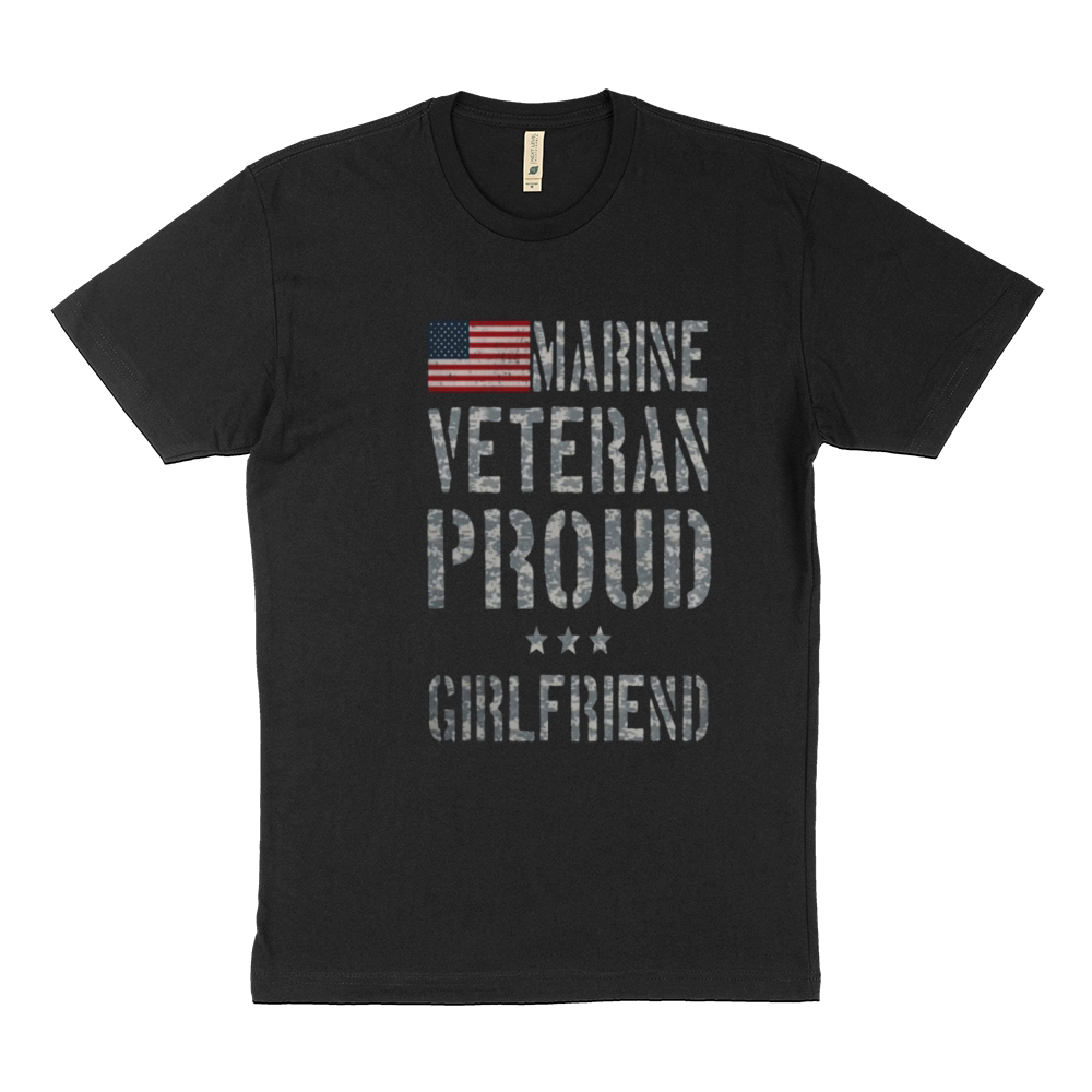 marine veteran proud girlfriend Sustainable T-Shirt