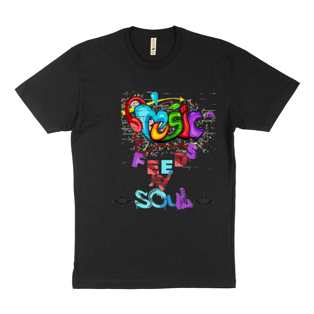 music feeds my soul Sustainable T-Shirt