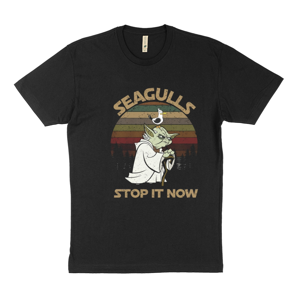Yoda Seagulls stop it now vintage shirt Sustainable T-Shirt
