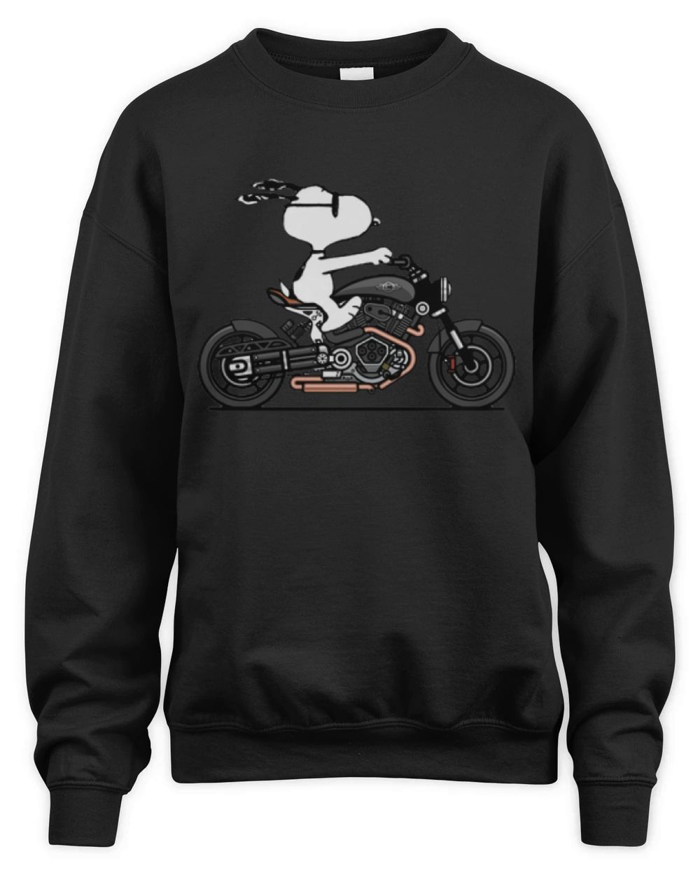 Snoopy riding motorcycle shirt Unisex Premium Crewneck Sweatshirt