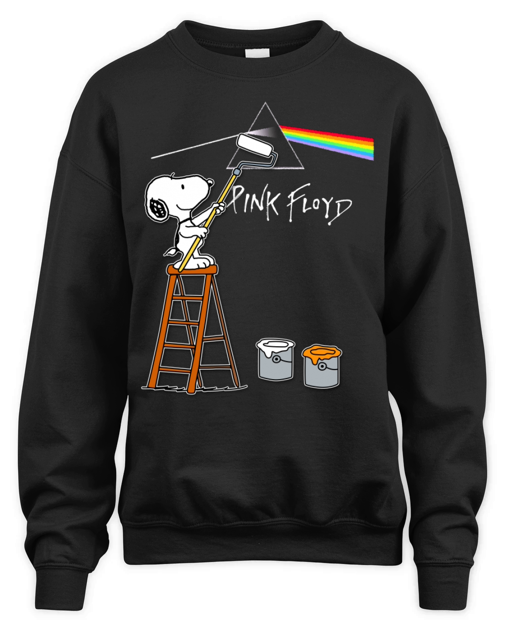 Snoopy's Painting The picture- Pink Floyd Unisex Premium Crewneck Sweatshirt