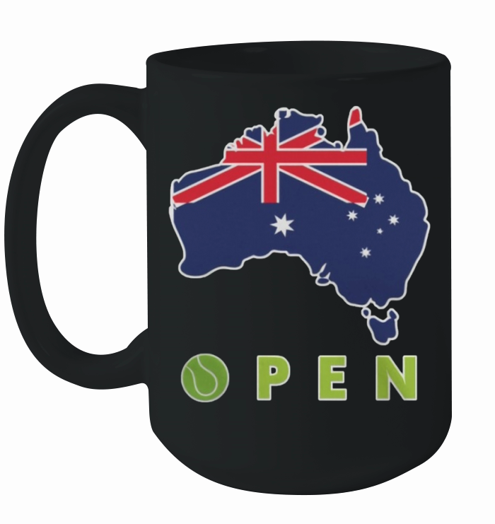 Australian Open Tennis Ball Ceramic Mug