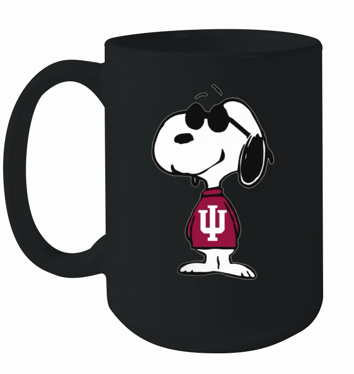 CG-snoopy-sport-football-Indiana Hoosiers Ceramic Mug