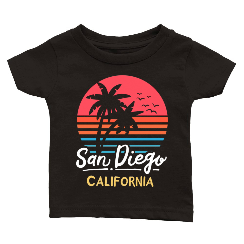 San Diego California Ca Vintage Classic Baby Crewneck T-shirt