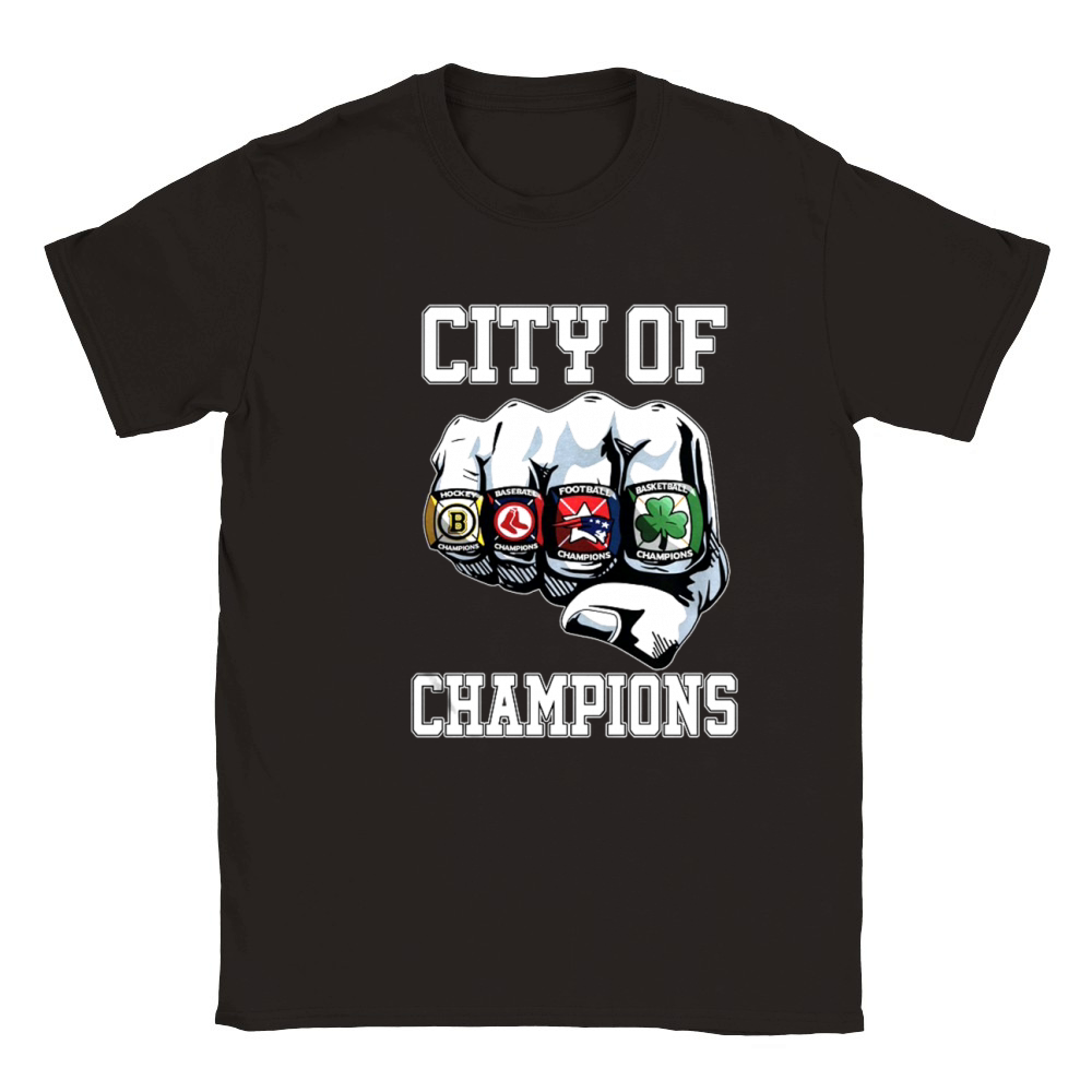 boston city of champions shirt Classic Kids Crewneck T-shirt