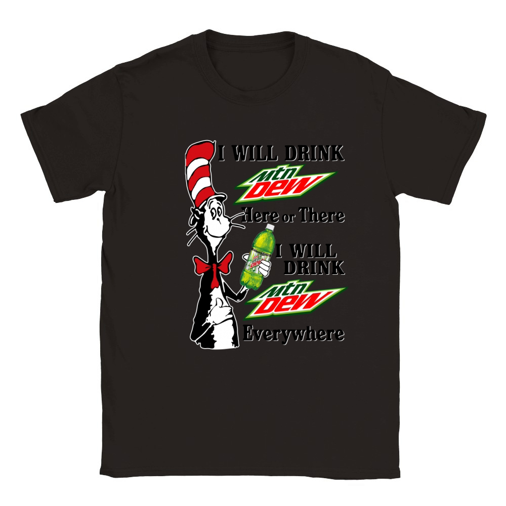 I Will Drink Mtn Dew Here Or There I Will Drink Mtn Dew Everywhere.png (resized) Classic Kids Crewneck T-shirt