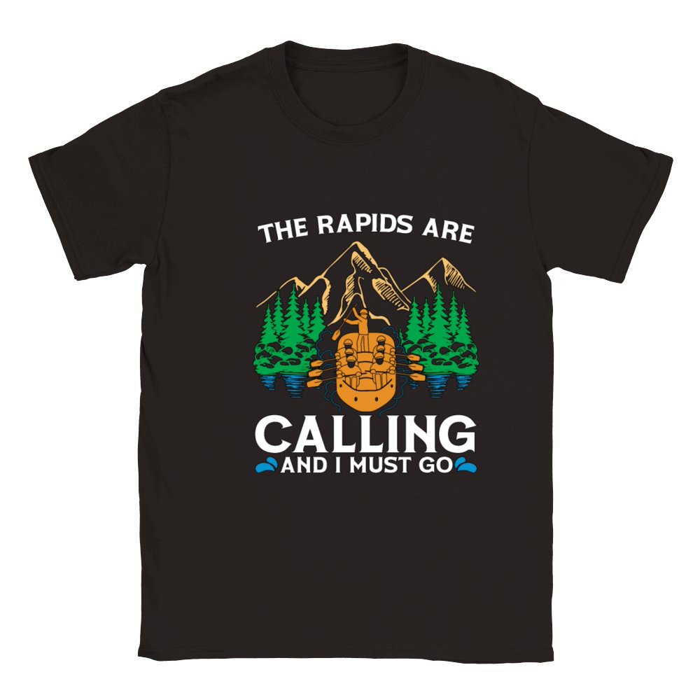 Rafting The Rapids Are Calling White Water Rafting Classic Kids Crewneck T-shirt