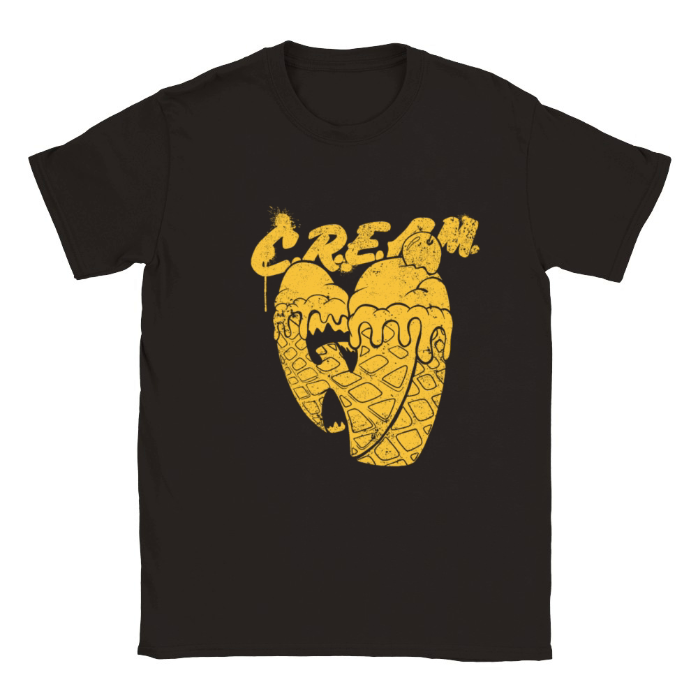 waffle ice cream wutang yellow Classic Kids Crewneck T-shirt