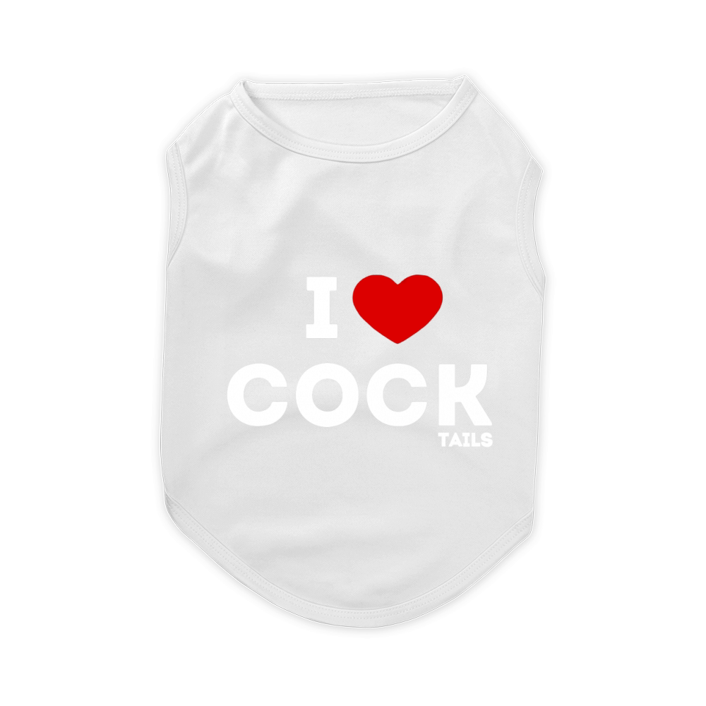 Funny I Love Cocktails Pet T-Shirt