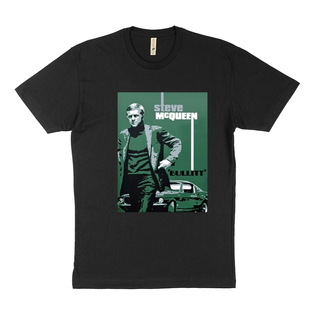 Bullitt Steve Mcqueen Ford Mustang Sustainable T-Shirt