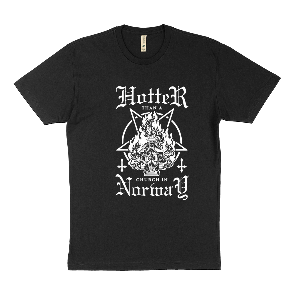 Hotter than a church in Norway shirt, hoodie, tank top Sustainable T-Shirt