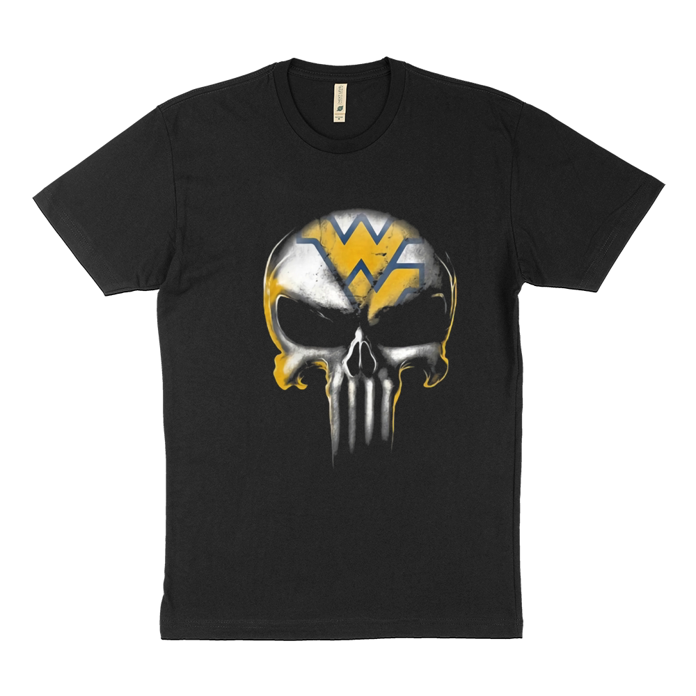 Skull West Virginia Mountaineers Sustainable T-Shirt