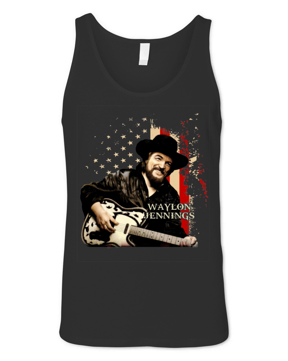 Waylon Jennings america Unisex Jersey Tank
