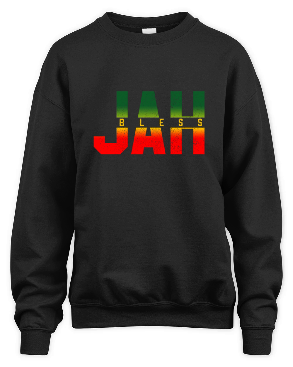 Jah Bless - Rastafari Reggae Music Jamaica Unisex Premium Crewneck Sweatshirt