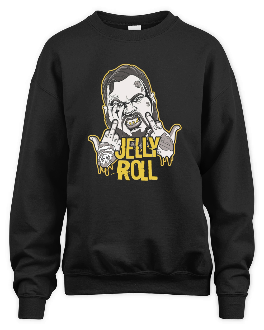 jelly roll face merch Unisex Premium Crewneck Sweatshirt