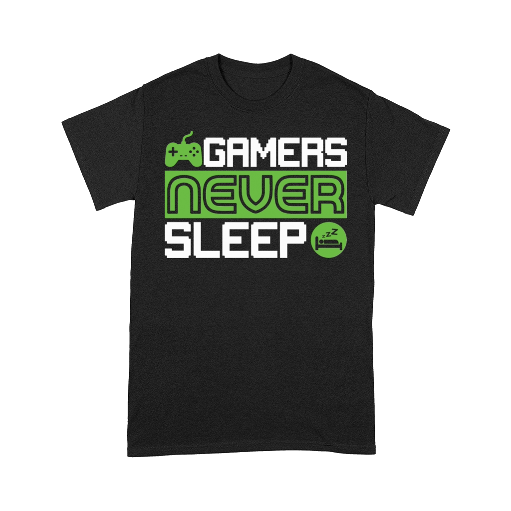 Vintage Gamers Funny Games Never Sleep Comfort T-shirt