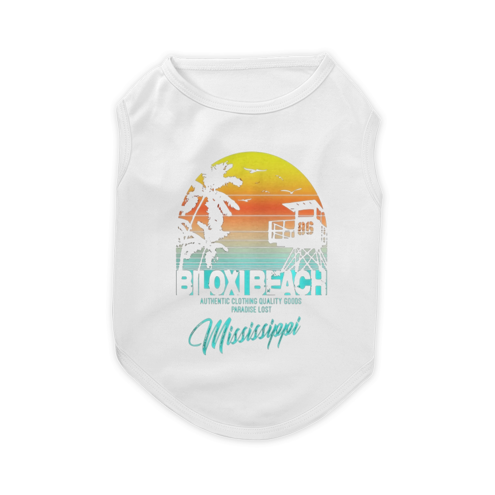 biloxi beach mississippi beach shirt Pet T-Shirt