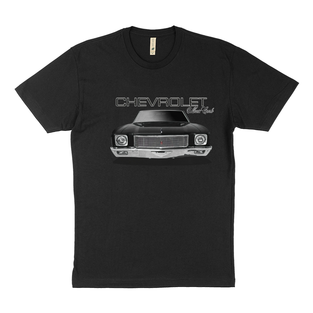 1971 Monte Carlo Front Black Sustainable T-Shirt