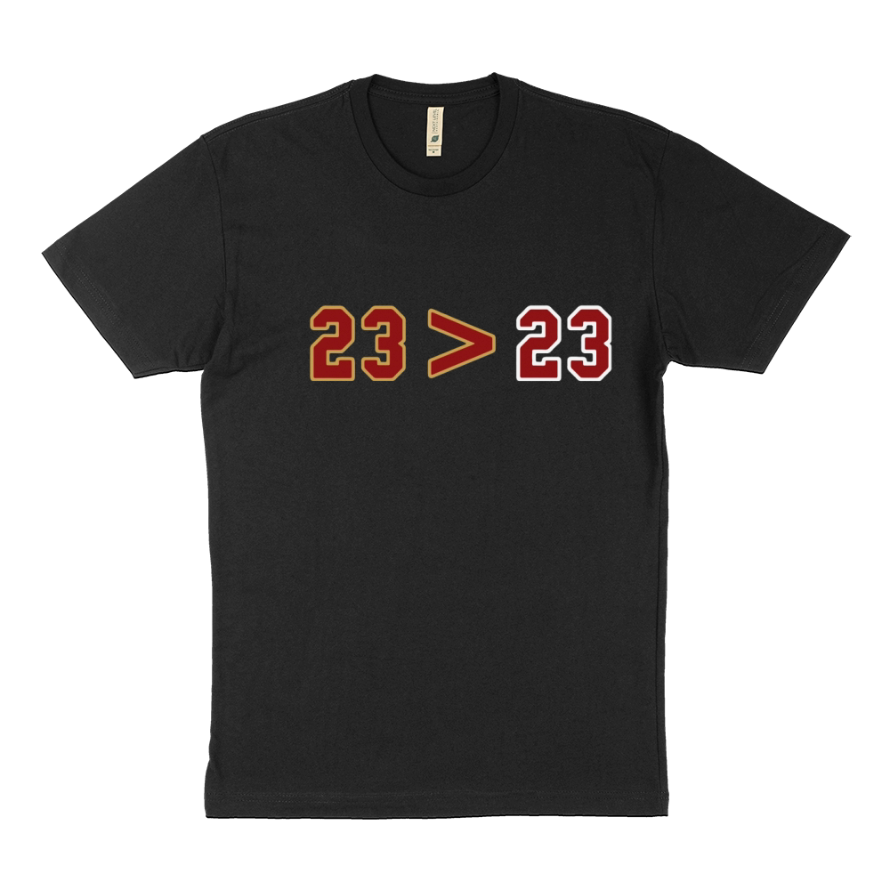 Lebron Greater Than Jordan 23 Greater 23 shirt Sustainable T-Shirt