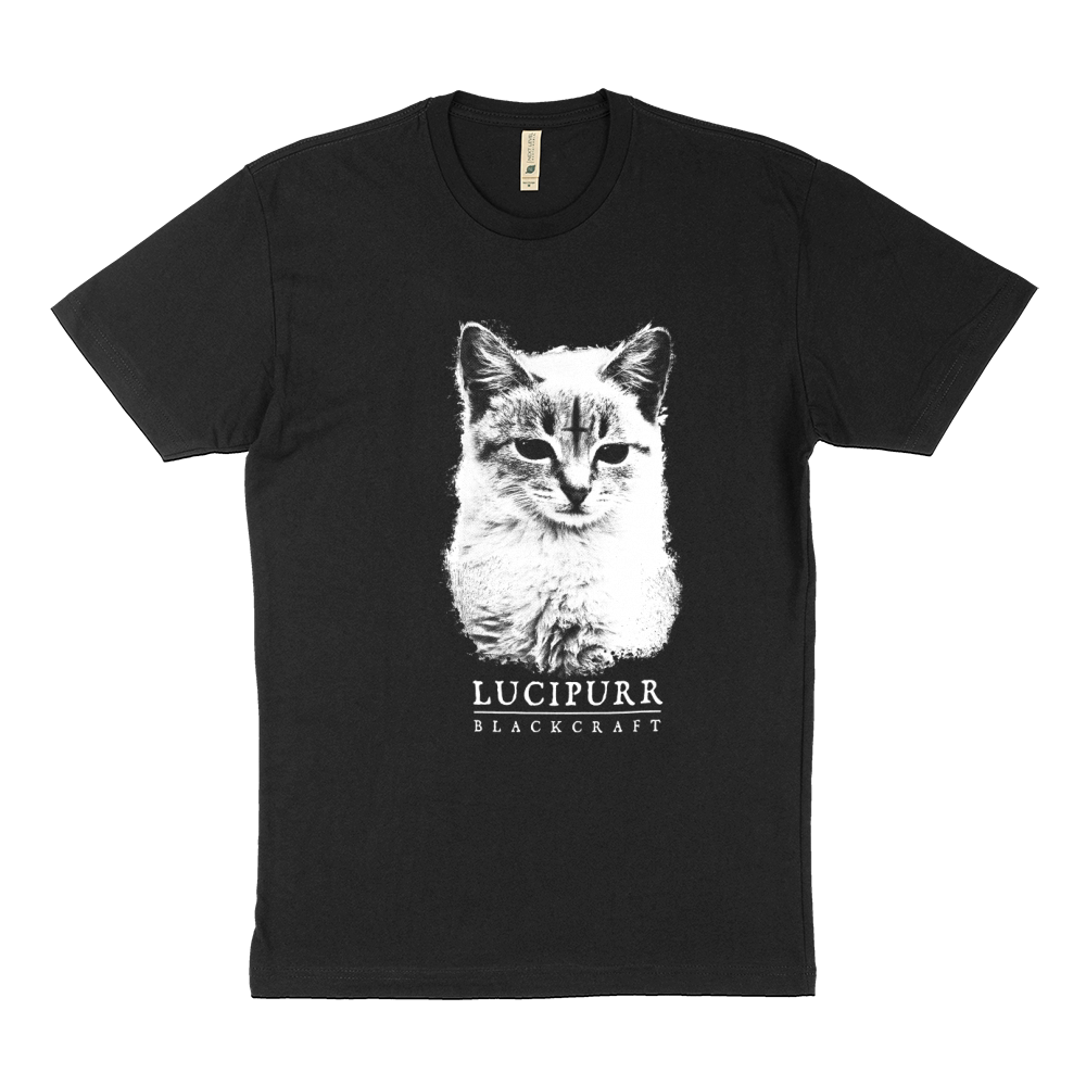 Lucipurr black craft cat Sustainable T-Shirt