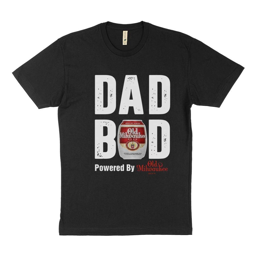Official Dad bod powered by Old Milwaukee beer shirt Sustainable T-Shirt