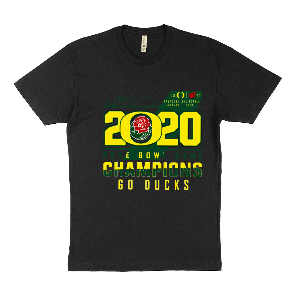 Oregon Ducks 2020 Rose Bowl Game Champions Goducks shirt Sustainable T-Shirt