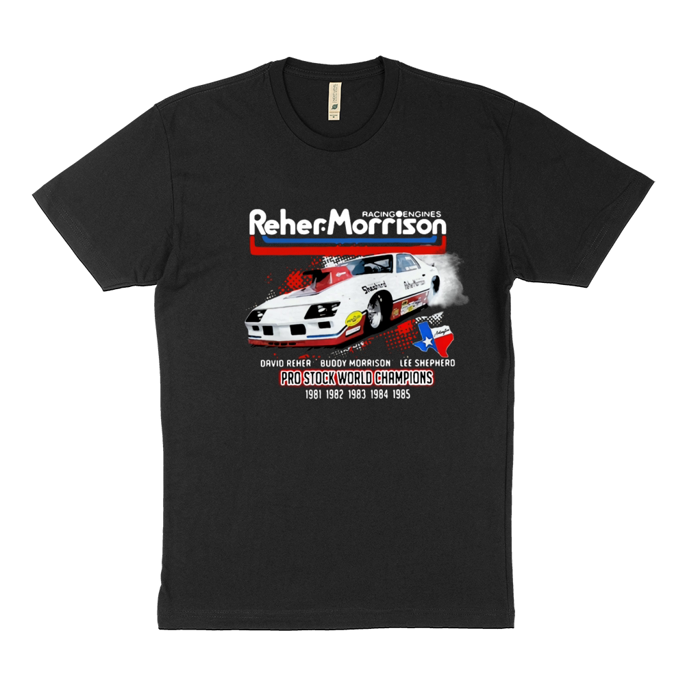Racing engines Reher Morrison David Reher Buddy Morrison Lee Shepherd shirt Sustainable T-Shirt