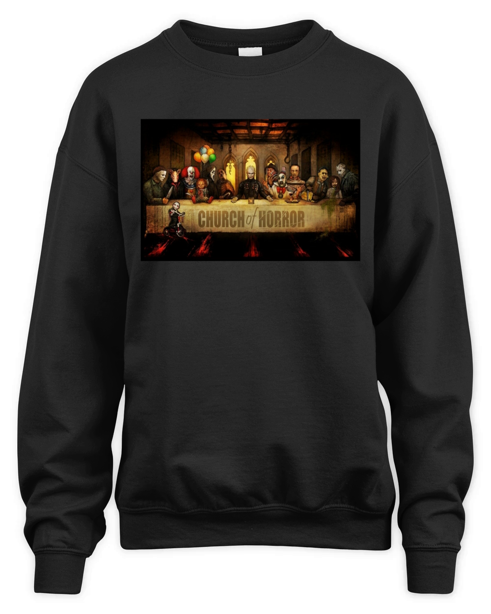 Church of Horror Last Supper shirt Unisex Premium Crewneck Sweatshirt